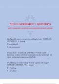 NHS 111 ASSESSMENT 1 QUESTIONS WITH GUARANTEED ACCURATE ANSWERS