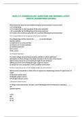 NURS 371 PHARMACOLOGY QUESTIONS AND ANSWERS LATEST  UPDATE &vert;GUARANTEED SUCCESS 