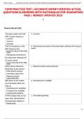 CEFM PRACTICE TEST &sol; ACCURATE EXPERT VERIFIED ACTUAL  QUESTIONS & ANSWERS WITH RATIONALES FOR GUARANTEED  PASS &vert; NEWEST UPDATED 2025  