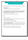 Diagnostic Skills Exam OSCE &lpar;DSE OSCE&rpar; 170 Questions and Answers 2025