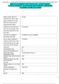 MATH PLACEMENT TEST PRACTICE &sol; STUDY GUIDE &sol;  LATEST VERSION &sol;QUESTIONS AND CORRECT ANSWERS  &sol; A GRADE SCORE SOLUTION 