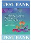 Test Bank for Critical Care Nursing&colon; A Holistic Approach 11th Edition by Patricia Gonce Morton & Dorrie K&period; Fontaine &comma; ISBN&colon; 9781496315625 &vert;All Chapters Verified&vert; Guide A&plus;