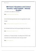 BBh Exam 4 Questions and Correct  Answers&sol; Latest Update &sol; Already  Graded