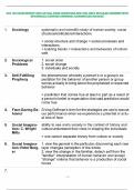 SOC 185 EXAM NEWEST 2024 ACTUAL EXAM QUESTIONS AND COR- RECT DETAILED ANSWERS WITH  RATIONALES &lpar;VERIFIED ANSWERS&rpar; &vert;GUARANTEED SUCCESS