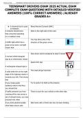 TEENSMART DRIVERS EXAM 2025 ACTUAL EXAM  COMPLETE EXAM QUESTIONS WITH DETAILED VERIFIED  ANSWERS &lpar;100&percnt; CORRECT ANSWERS&rpar; &sol;ALREADY  GRADED A&plus;