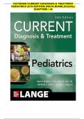 TESTBANK-CURRENT DIAGNOSIS & TREATMENT PEDIATRICS 26TH EDITION &lpar;MAYA BUNIK&comma;2022&rpar;&sol;ALL CHAPTERS 1-46