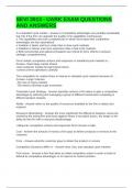 SEVI 3013 - UARK EXAM QUESTIONS AND ANSWERS