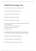 NR508 Pharmacology Final Exam&period; 100 Questions And Answers 
