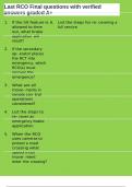 Last RCO Final questions with verified answers graded A&plus;