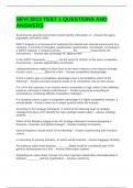 SEVI 3013 EXAM BUNDLE