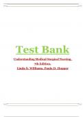 Test Bank for Understanding Medical Surgical Nursing 7th Edition by Linda Hopper & Paula Williams