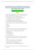 ATI RN Nursing Care of Children Proctored Exam 2024 | 7 Latest Versions | 100% Correct Answers & Complete Study Guide