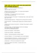 TAMU ANSC 303 FINAL PAPER 2025&sol;2026 QUESTIONS WITH ANSWERS GRADED A&plus;
