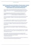 ATI Comprehensive Predictor Exam 2024 &vert; Latest Questions&comma; Verified Answers & Rationales &vert; Guaranteed Success Study Guide