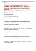 MARK 3000 MCMANUS TEST 2 EXAM WITH CORRECT ACTUAL QUESTIONS AND CORRECTLY WELL DEFINED ANSWERS LATEST 2025 ALREADY GRADED A&plus;