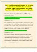 WGU D662 Personalized Learning for Inclusive  Classrooms 60 Exam Practice Assessment  Questions With Correct Answers&sol; WGU D662  Exam Prep 2025 &sol; D662 Pre-Assessment Practice