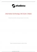  Information technology 342 Exam 2 Notes