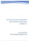 Xactimate Exam 2 Questions and Complete Solutions Graded A&plus;