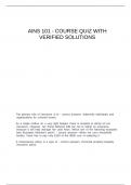 AINS 101 - Course Quiz with verified solutions