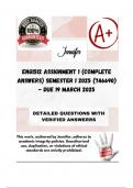 ENG1512 Assignment 1 &lpar;COMPLETE ANSWERS&rpar; Semester 1 2025 &lpar;746690&rpar; - DUE 19 March 2025 &semi; 100&percnt; correct solutions and explanations&period;
