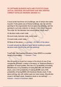 IVY SOFTWARE BUSINESS MATH AND STATISTICS EXAM  &lpar;ACTUAL 2025&sol;2026&rpar; 200 QUESTIONS AND 100&percnt; VERIFIED  CORRECT DETAILED ANSWERS &lpar;GRADED A&plus;&rpar;