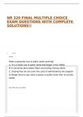 NR 320 FINAL MULTIPLE CHOICE EXAM QUESTIONS WITH COMPLETE SOLUTIONS&excl;&excl;