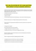 TNCC ENA 9TH EDITION PRE TEST EXAM QUESTIONS WITH CORRECT DETAILED ANSWERS VERIFIED A&plus;