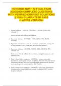 HONDROS NUR 172 FINAL EXAM  2025&sol;2026 COMPLETE QUESTIONS  WITH VERIFIED CORRECT SOLUTIONS  &vert;&vert; 100&percnt; GUARANTEED PASS  <LATEST VERSION> 