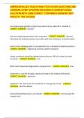 AMERICAN ALLIED HEALTH RMA STUDY GUIDE QUESTIONS AND ANSWERS LATEST UPDATED 2024&sol;2025 A COMPLETE EXAM SOLUTION WITH 100&percnt; CORRECT CONFIRMED ANSWERS BEST RATED A&plus; FOR SUCCESS