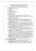 NUR 1025 Fundamentals Final Examination Study Guide &lpar;Latest 2025&sol;2026 Update&rpar; Questions with 100&percnt; Correct Answers&period;
