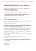 FCCM Exam Questions and Answers