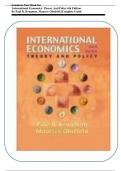 Complete Test Bank For&lowbar;  International Economics&colon; Theory And Policy 6th Edition By Paul R&period; Krugman&comma; Maurice Obstfeld &vert;&vert;Complete Guide