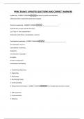 PFMC EXAM 2 UPDATED QUESTIONS AND CORRECT ANSWERS