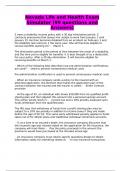 Nevada Life and Health Exam Simulator &lpar;99 questions and Answers&rpar;
