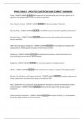 PFMC EXAM 2 UPDATED QUESTIONS AND CORRECT ANSWERS