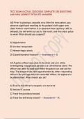 TECC EXAM &lpar;ACTUAL 2025&sol;2026&rpar; COMPLETE 250 QUESTIONS  AND 100&percnt; CORRECT DETAILED ANSWERS
