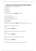 EBDM EXAM 1 UPDATED QUESTIONS AND CORRECT ANSWERS