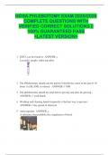 HOSA PHLEBOTOMY EXAM 2025&sol;2026  COMPLETE QUESTIONS WITH  VERIFIED CORRECT SOLUTIONS &vert;&vert;  100&percnt; GUARANTEED PASS  <LATEST VERSION> 