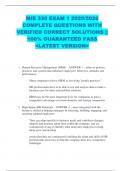 MIE 330 EXAM 1 2025&sol;2026  COMPLETE QUESTIONS WITH  VERIFIED CORRECT SOLUTIONS &vert;&vert;  100&percnt; GUARANTEED PASS  <LATEST VERSION> 