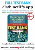 &lowbar;test&lowbar;bank&lowbar;for&lowbar;community&lowbar;nutrition&lowbar;3rd&lowbar;edition&lowbar;nnakwe&lowbar;full&lowbar;chapters covered and updated Find 9781284108323&period;