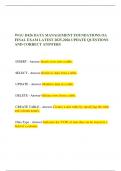  WGU D426 DATA MANAGEMENT FOUNDATIONS OA FINAL EXAM LATEST 2025-2026 UPDATE QUESTIONS AND CORRECT ANSWERS
