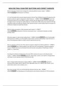 MSN 6305 FINAL EXAM PREP QUESTIONS AND CORRECT ANSWERS