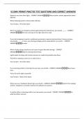 SC DMV PERMIT PRACTICE TEST QUESTIONS AND CORRECT ANSWERS