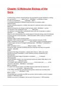 Chapter 12 Molecular Biology of the Gene Exam 2025/2026 Questions With Completed Solutions.