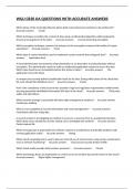 WGU C838 OA QUESTIONS WITH ACCURATE ANSWERS