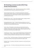 RI Hoisting License &lpar;code 207&rpar; Prep Exam And Answers&period;