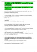 NUR 330 LAB MIDTERM exam 190 orrect solutions&period;