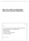 NRS 374- EXAM &num;2 QUESTIONS WITH 100&percnt; SOLVED ANSWERS&excl;&excl;