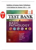 Test Bank For Robbins and Kumar Basic Pathology&comma; 11th Edition by Kumar&comma; Chapter 1 - 24 > Pdf File <