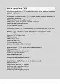 NHA certified CET &lpar;LATEST 2025&sol;2026 UPDATE&rpar; ACTUAL EXAM WITH 100&percnt; VERIFIED QUESTIONS AND CORRECT SOLUTIONS
